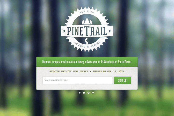 Pine Trail Mountain Bikers website preview